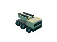 Rocket Truck: Ground / guided missile. Snapshot of the game's 3D model.