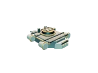 Slag Bomber: Air / strafing bomb run. Snapshot of the game's 3D model.