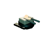 Gun Turret: Ground / fixed gun. Snapshot of the game's 3D model.